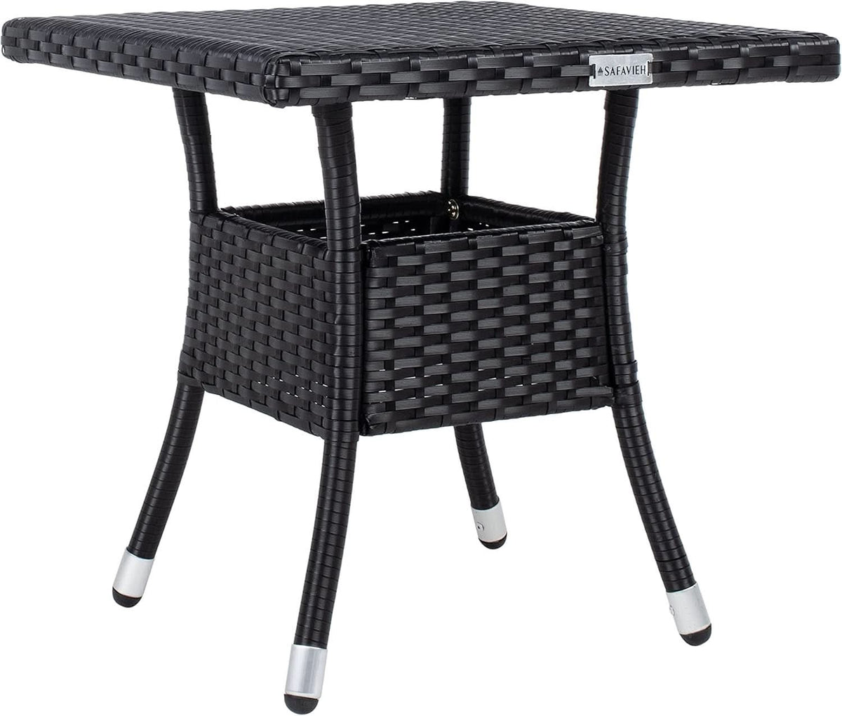 Outdoor Edna Black White Cushion 3 Piece Patio Lounge Set