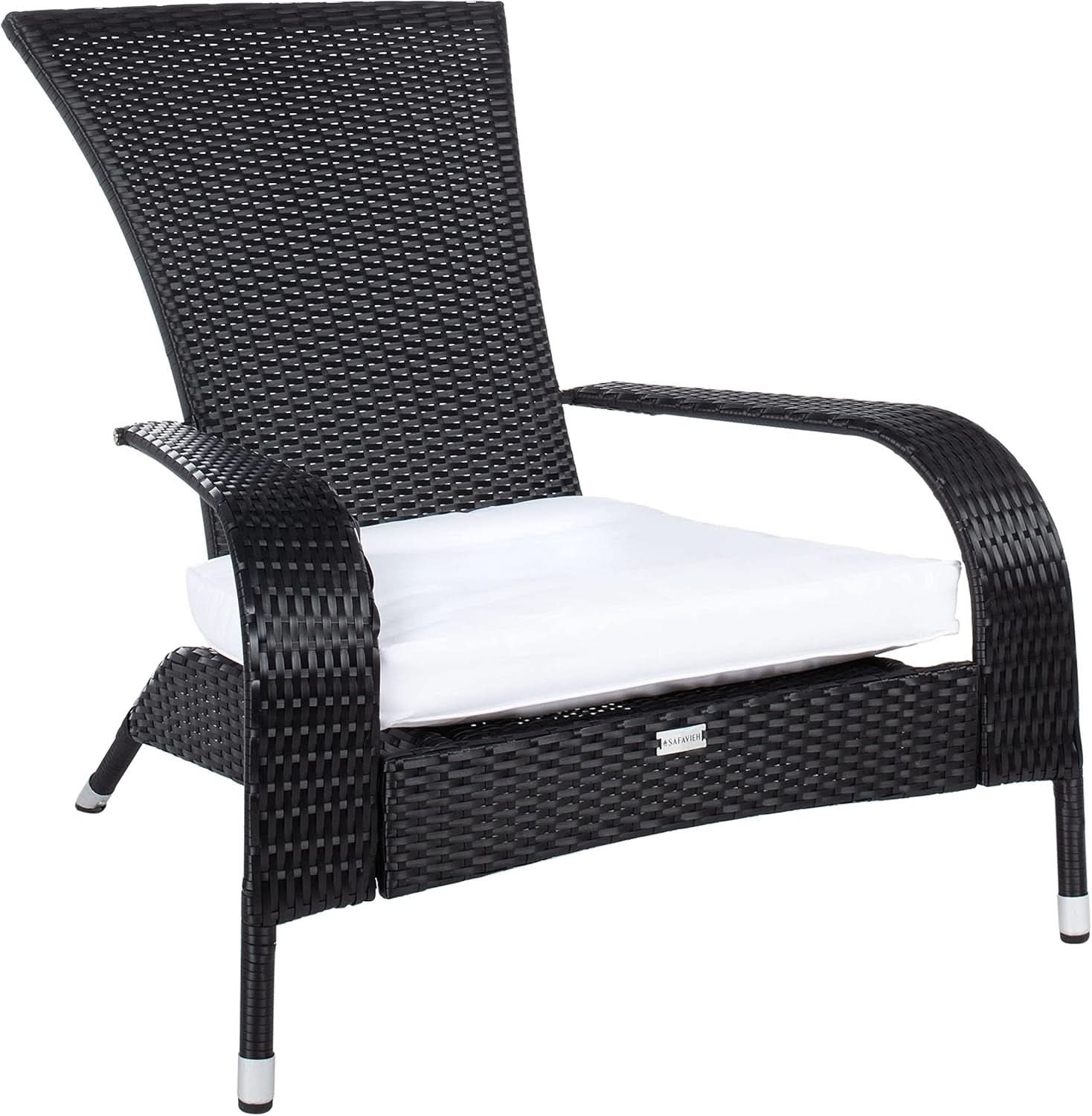 Outdoor Edna Black White Cushion 3 Piece Patio Lounge Set