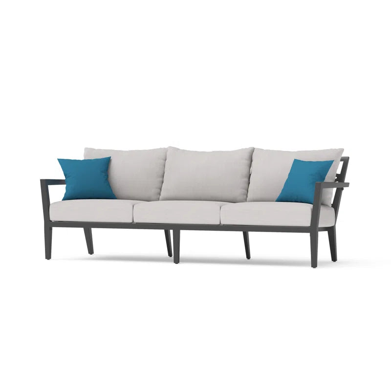 Outdoor Four Piece Sofa Set With Sunbrella Cushion Covers