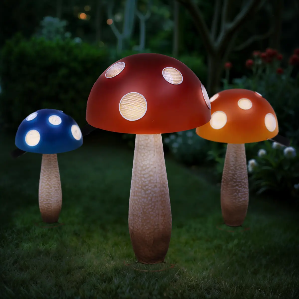 Outdoor Garden Solar Lighted Mushroom -