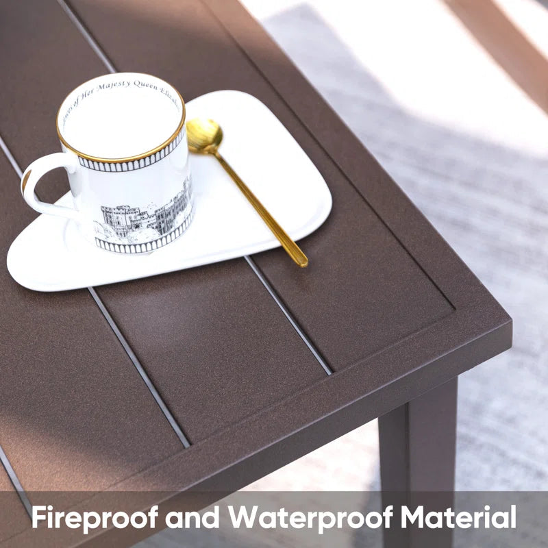 Outdoor Metal Frame Conversation Set With Thick Cushions