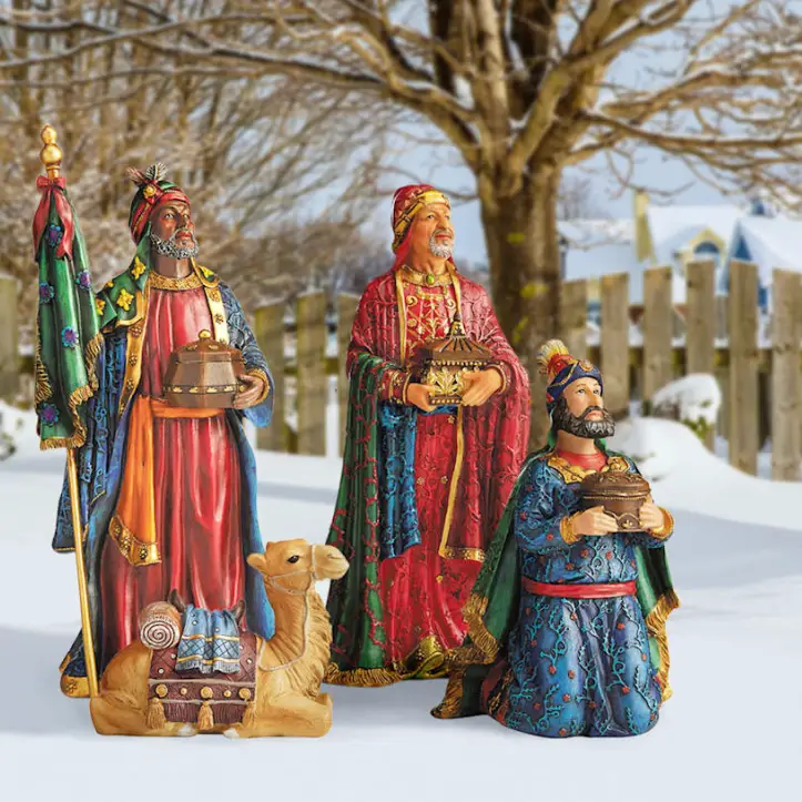 Outdoor Nativity Set - Three Kings and Camel