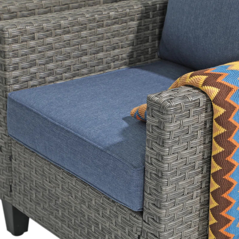 Outdoor Patio Conversation Set For Two With Cushions