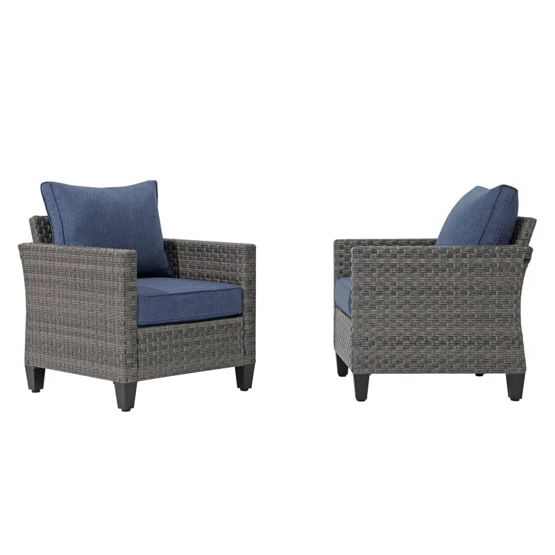 Outdoor Patio Conversation Set For Two With Cushions