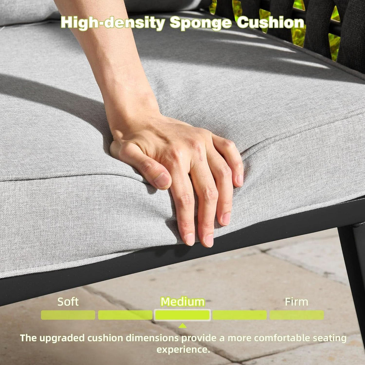 Outdoor Patio Furniture Set with Swivel Chair and Table