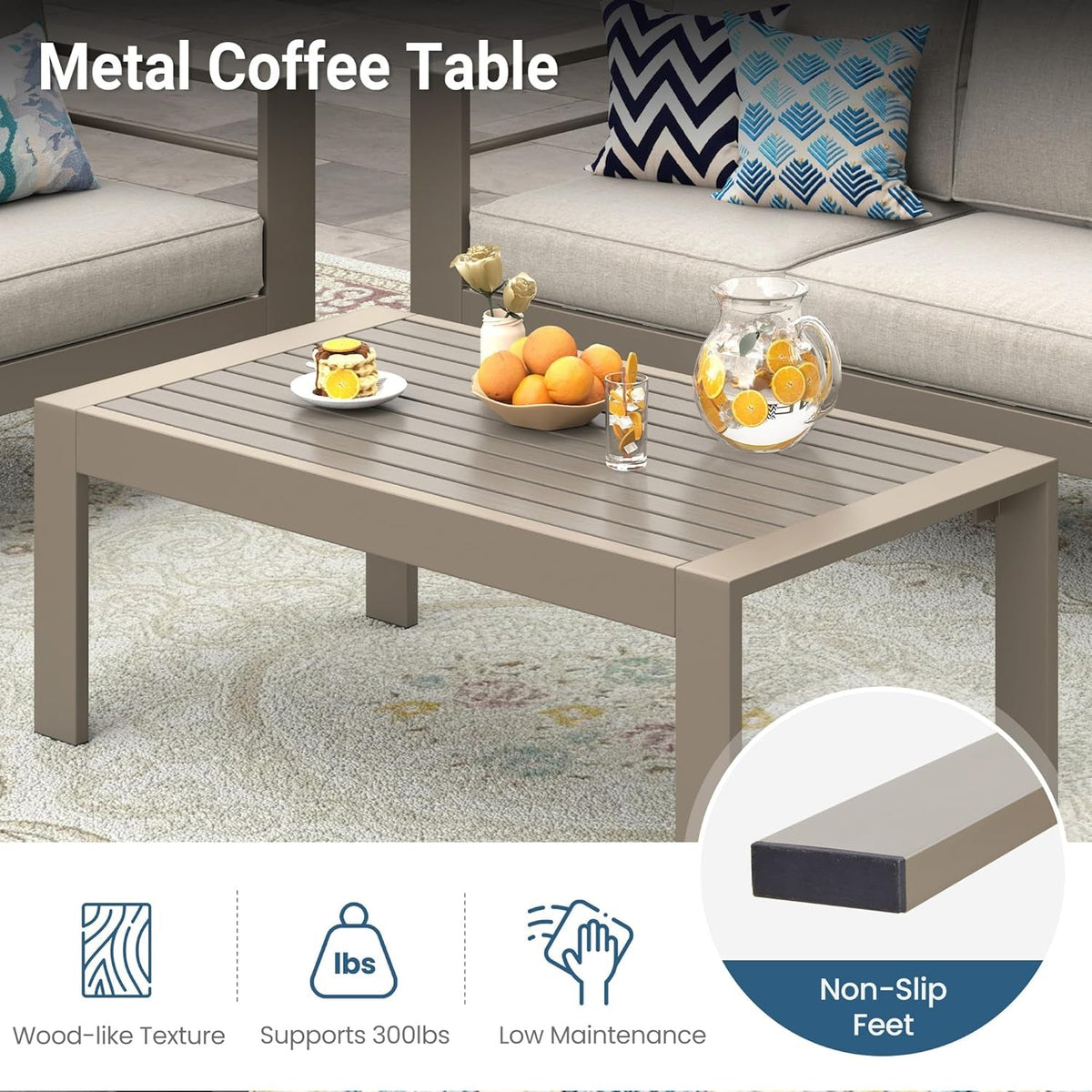 Outdoor Patio Furniture Set with Upgraded Cushions