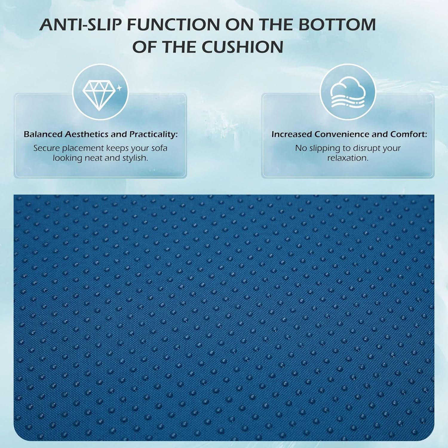 Outdoor Replacement Cushions For 14 Piece Rattan Wicker Set Water Repellent Blue