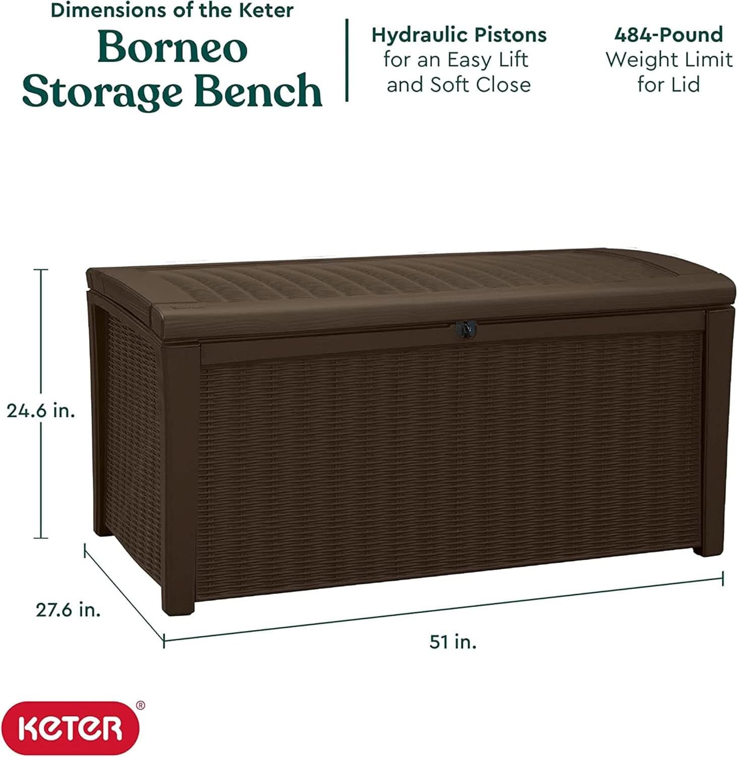 Outdoor Waterproof Storage Deck Box for Garden Use