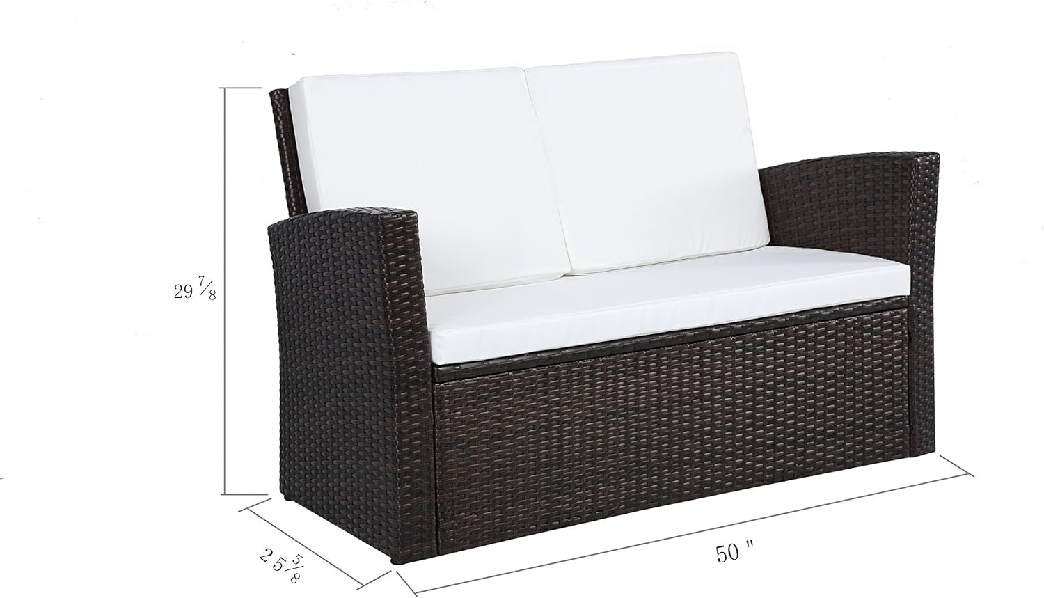 Outdoor Wicker Patio Furniture Set with Comfortable Cushions