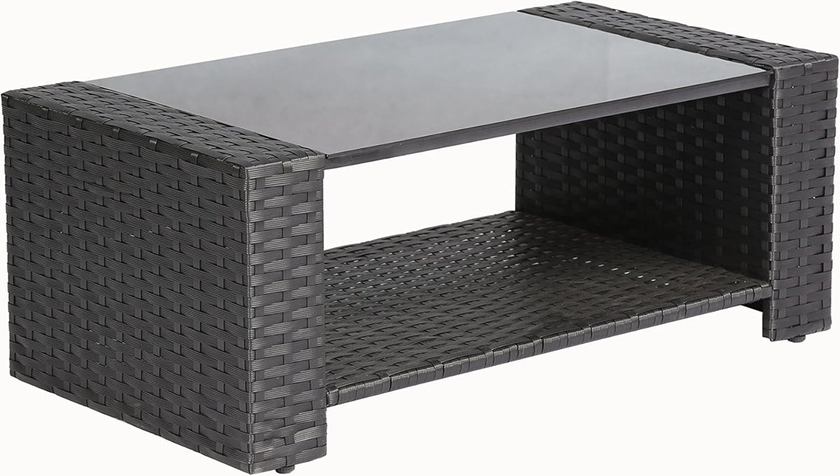 Outdoor Wicker Patio Furniture Set with Comfortable Cushions
