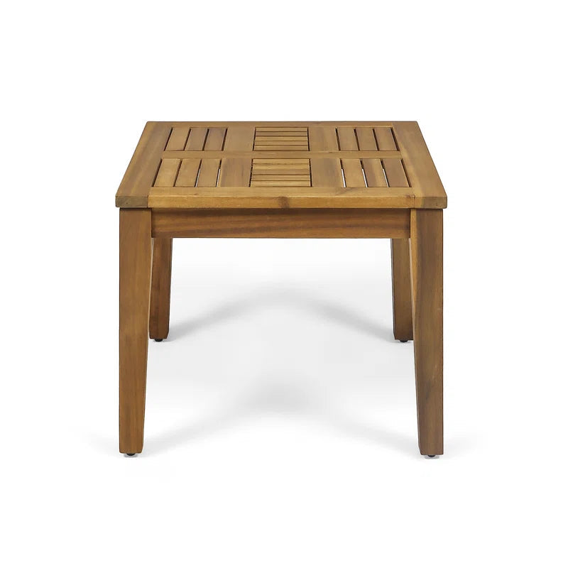 Outdoor Wicker Seating Set 3 Piece Patio End Table