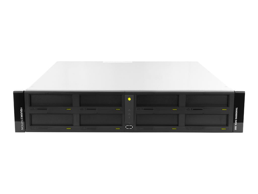 Overland-Tandberg RDX QuikStation 8 - Disk library - RDX cartridge x 8 - 10 Gigabit Ethernet - rack-mountable