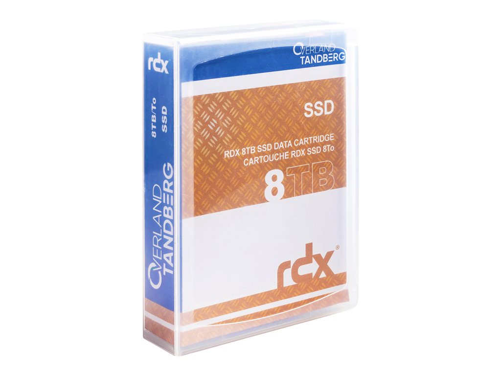 Overland-Tandberg - RDX SSD cartridge - 8 TB - with 3 years Advanced Replacement Service - for Tandberg Data RDX