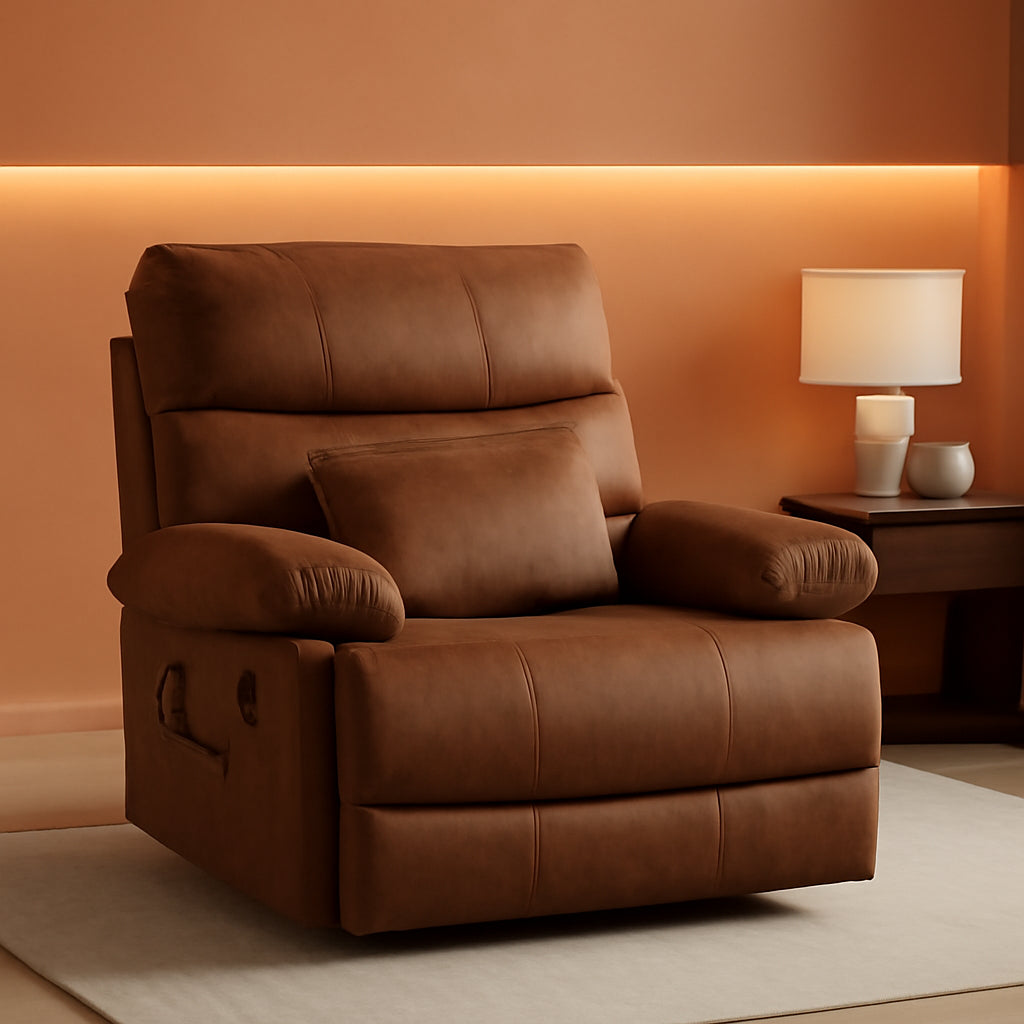 Oversized 28 Inch Wide Recliner Chair With Massage And Heat
