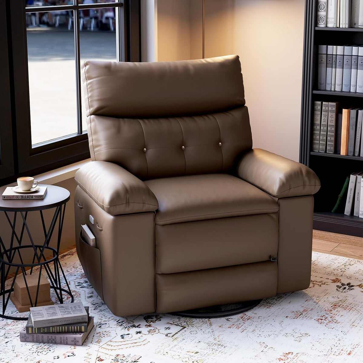 Oversized Electric Massage Recliner Chair With 360 Swivel