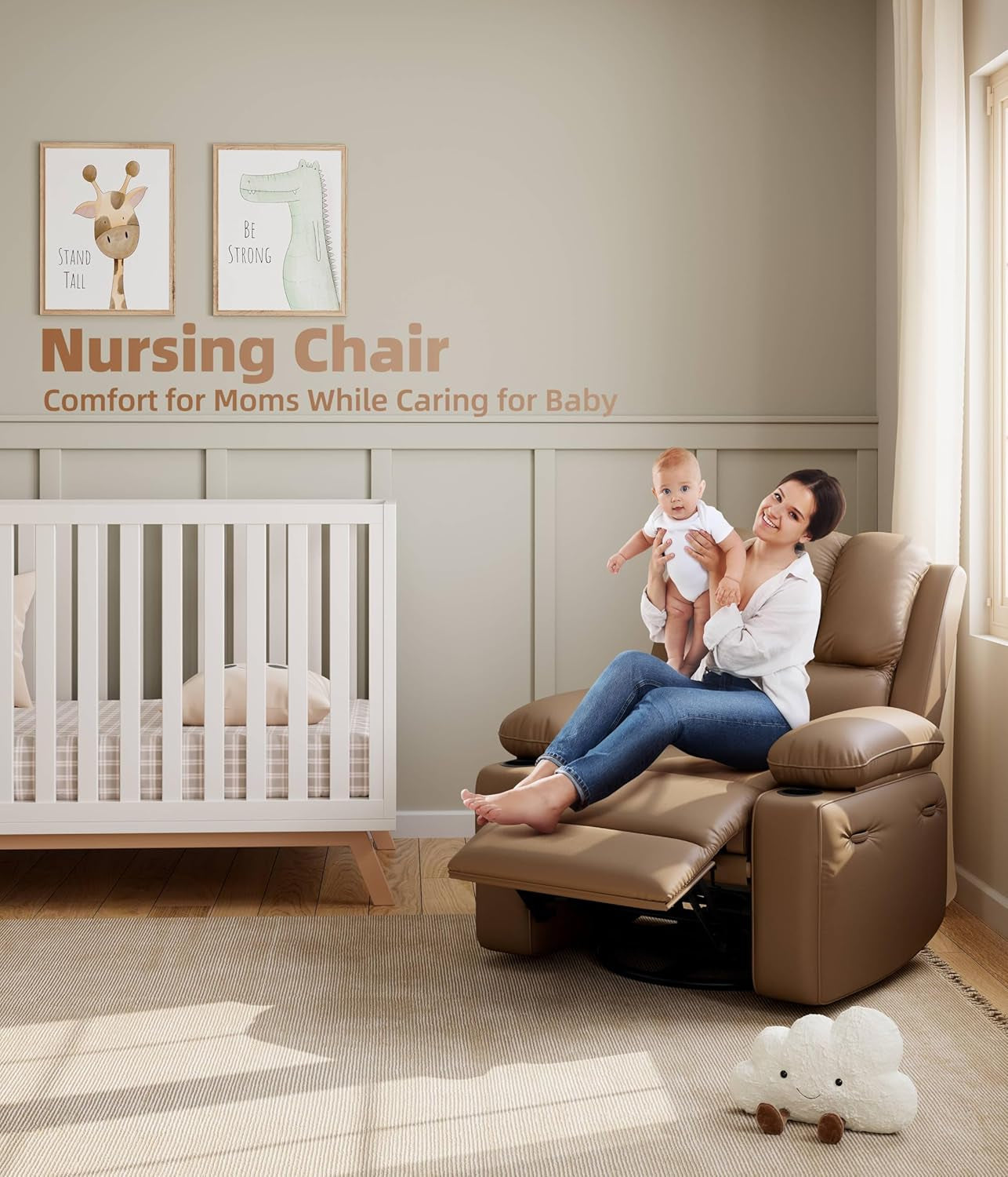 Oversized Electric Recliner Chair With Heat And Massage