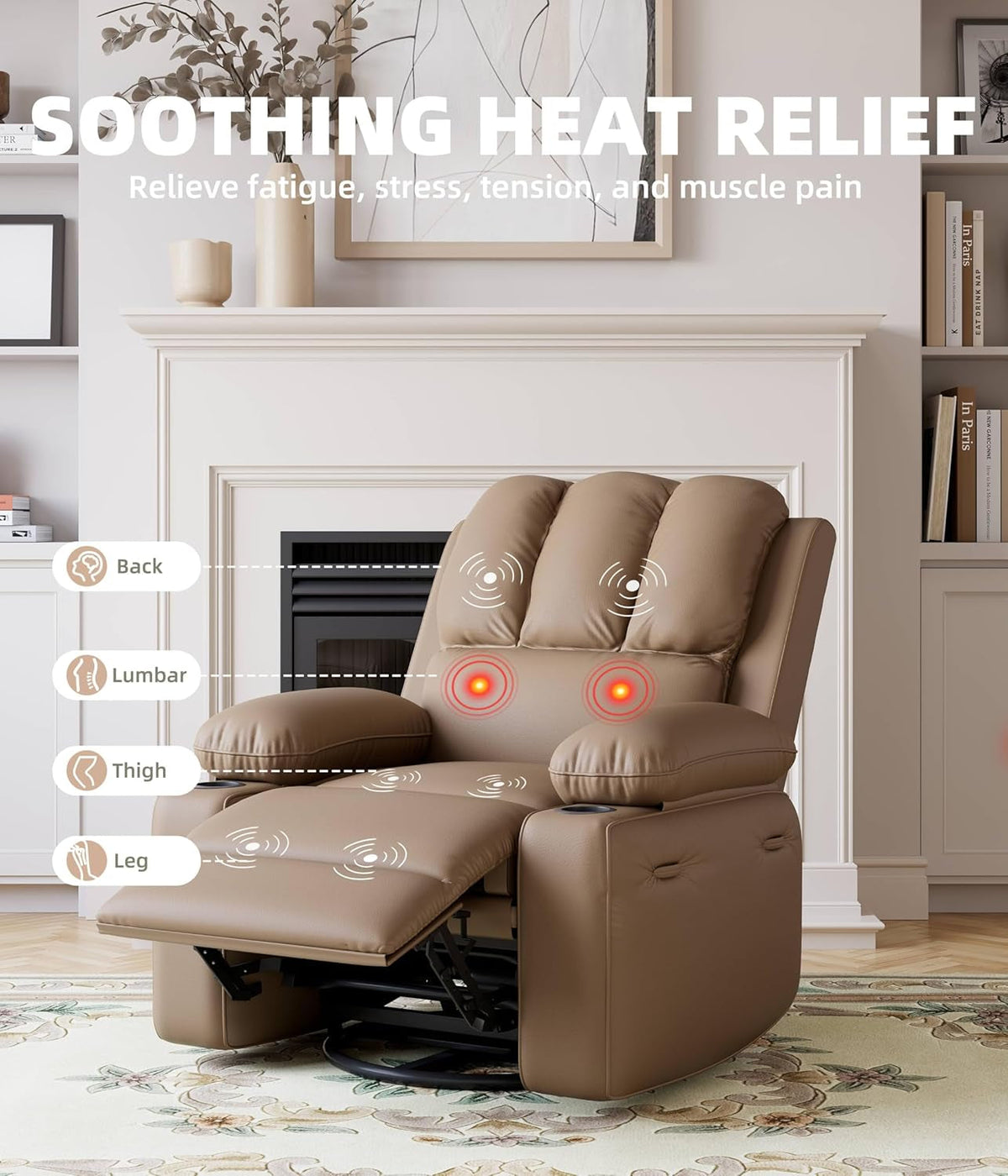 Oversized Electric Recliner Chair With Heat And Massage