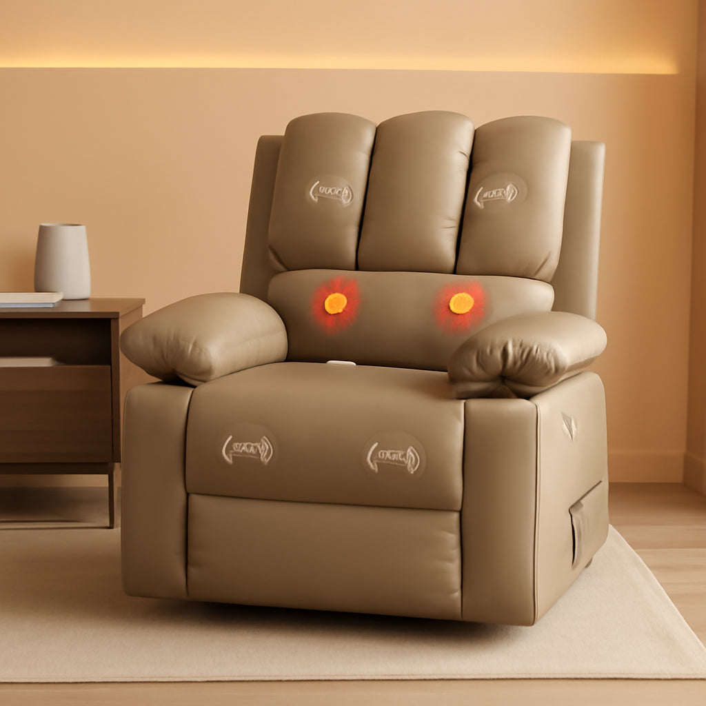 Oversized Electric Recliner Chair With Heat And Massage