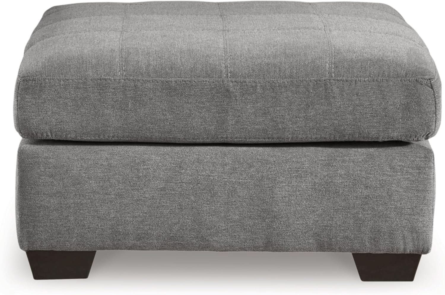 Oversized Light Gray Ottoman Room Decorative Elegance