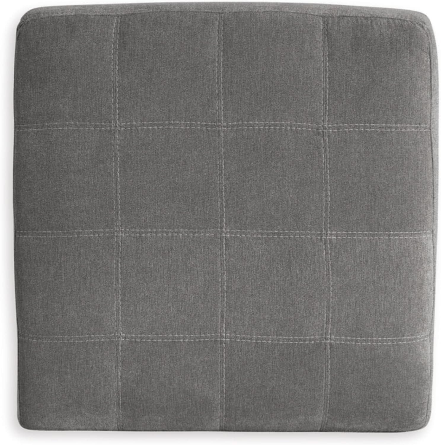 Oversized Light Gray Ottoman Room Decorative Elegance