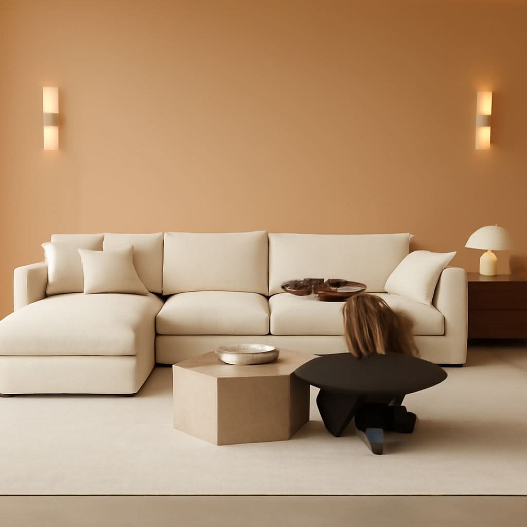 Oversized Modular Sectional Sofa With Removable Cushion Covers
