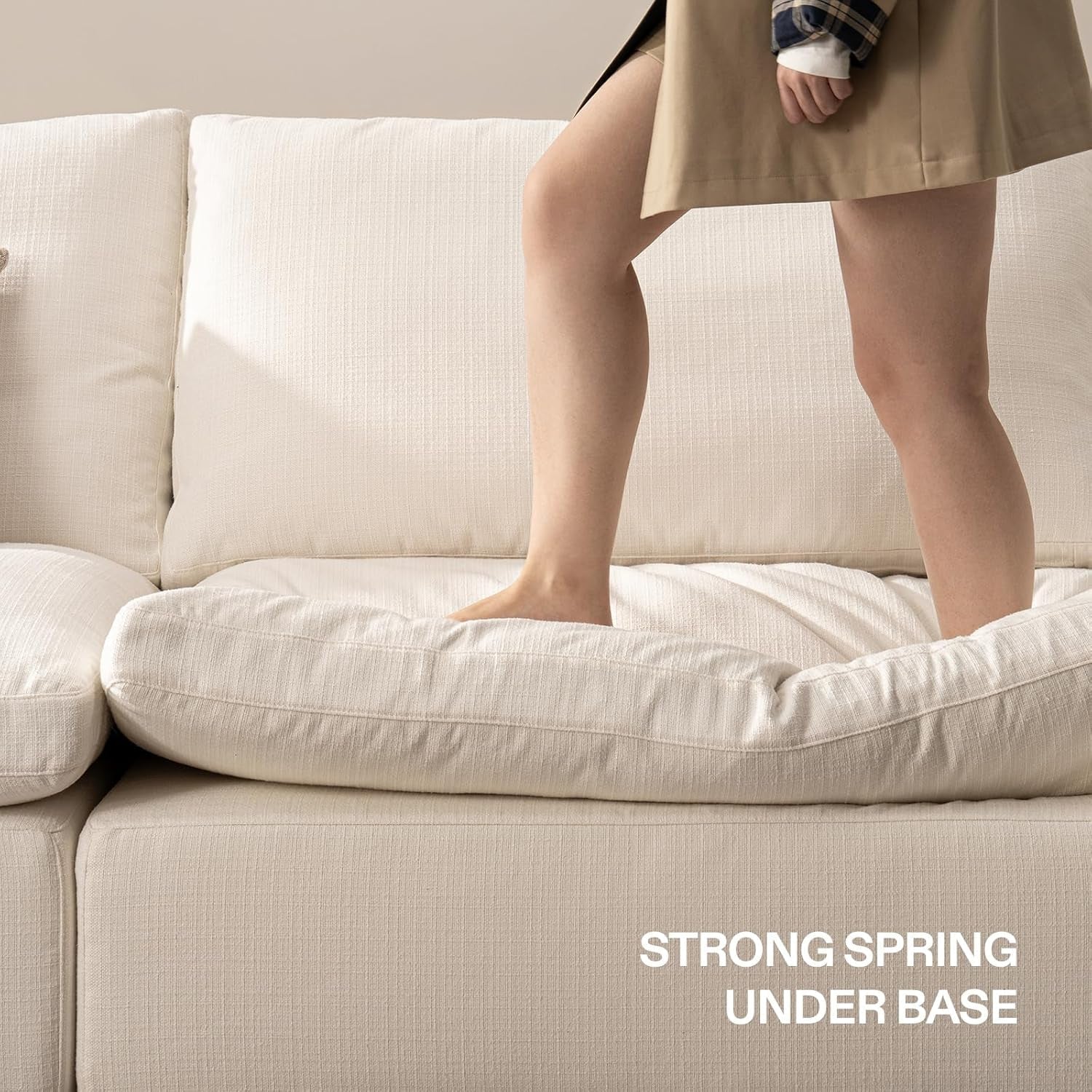 Oversized Modular Sectional Sofa with Ottoman for Comfort