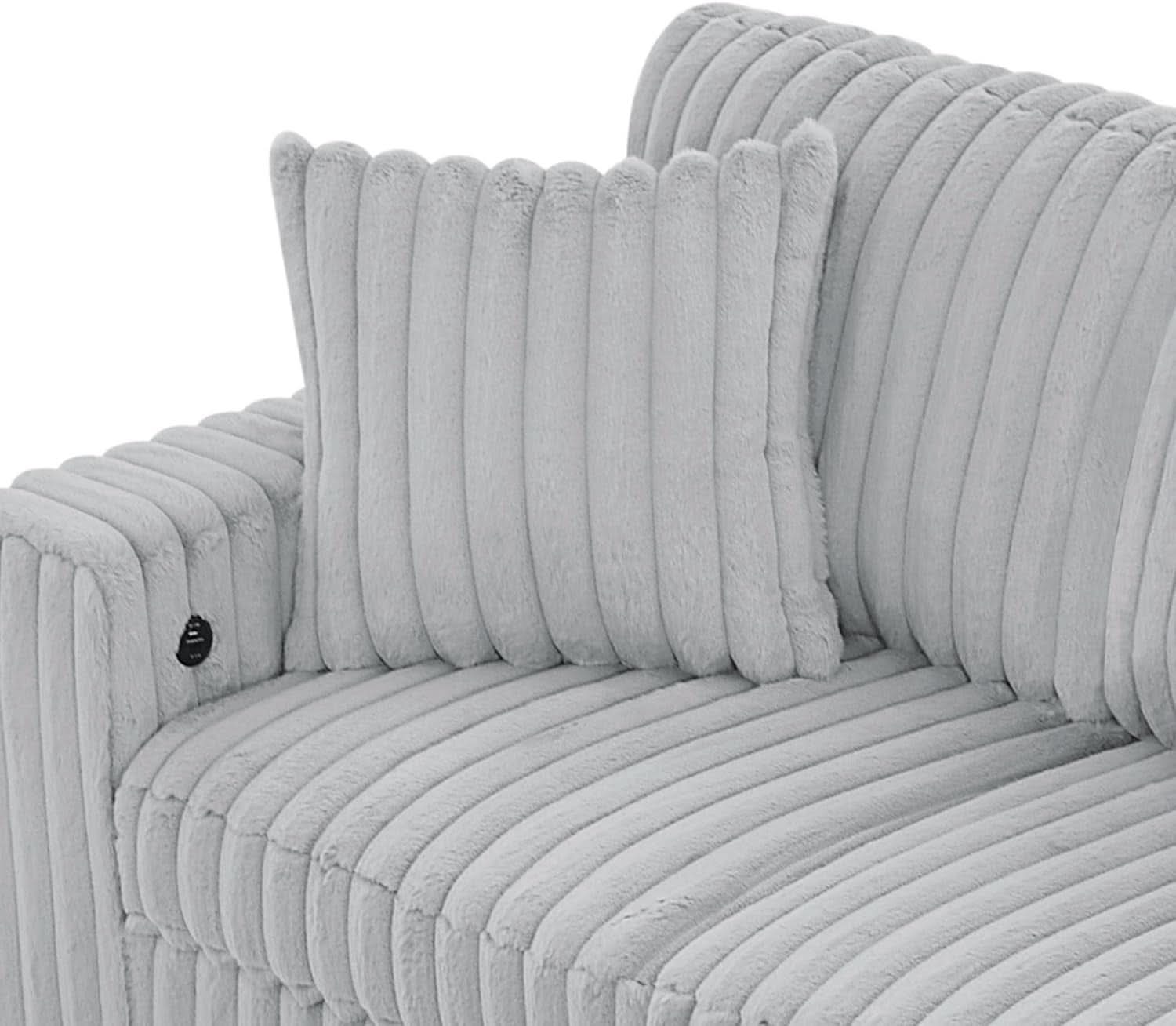 Oversized Plush Sectional Sofa with Pull Out Bed