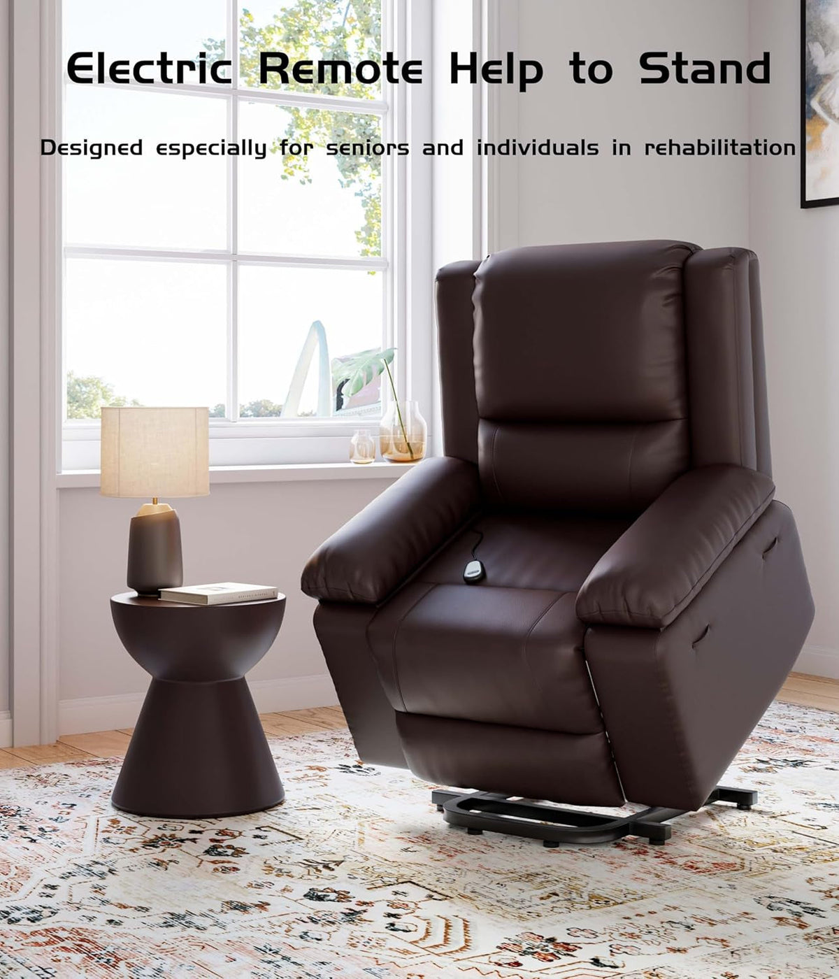 Oversized Power Lift Recliner Chair With Heat And Massage