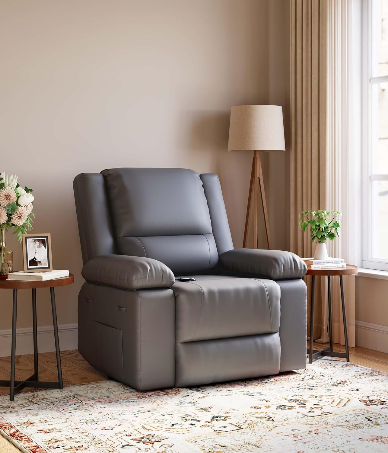 Oversized Power Lift Recliner Chair With Heat Massage