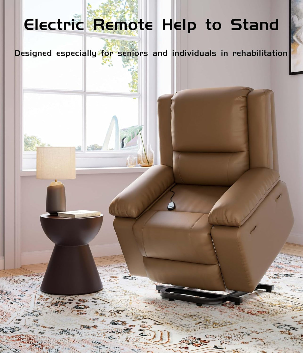 Oversized Power Lift Recliner Chair With Heat Massage