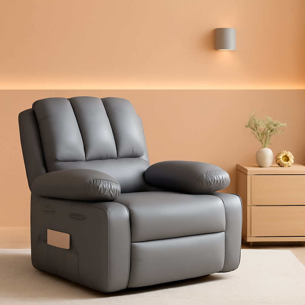 Oversized Recliner With Heat And Massage For Living Rooms