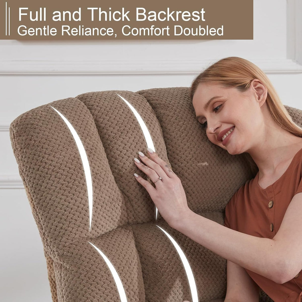 Oversized Rocker Recliner Chair With 360 Degree Swivel