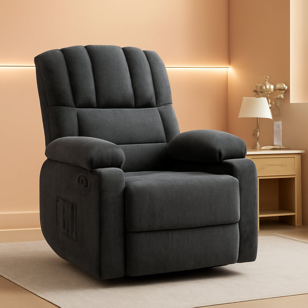 Oversized Rocker Recliner Chair With Massage And Heat