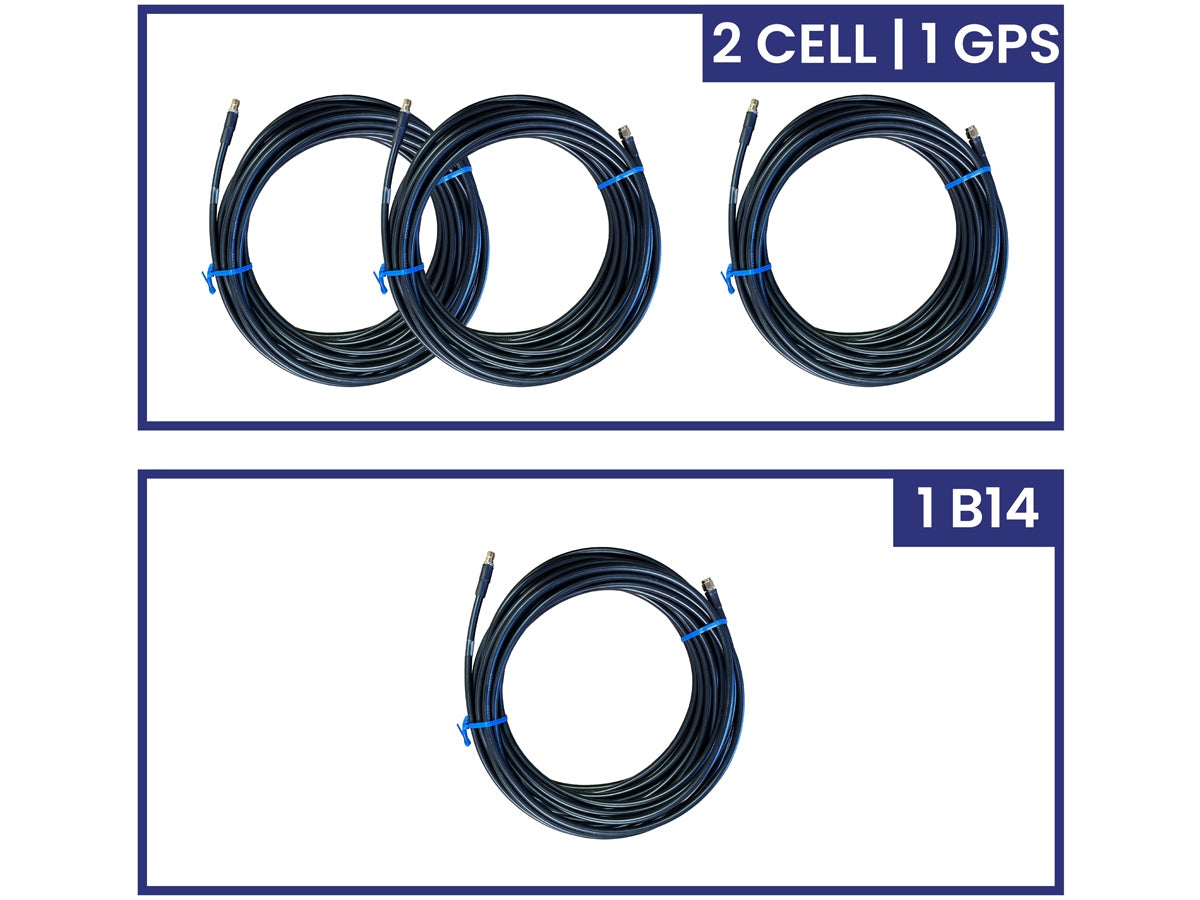 PARSEC LSR240 Cable Kit for 4:1 Antenna 2 CELL Band 14 GPS