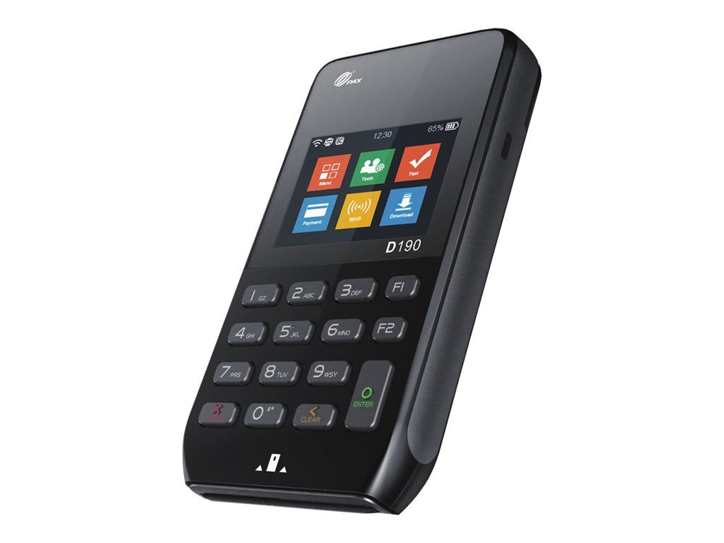 PAX D190 - Data collection terminal - Prolin - 128 MB - 2.4 color TFT (320 x 240) - Wi-Fi