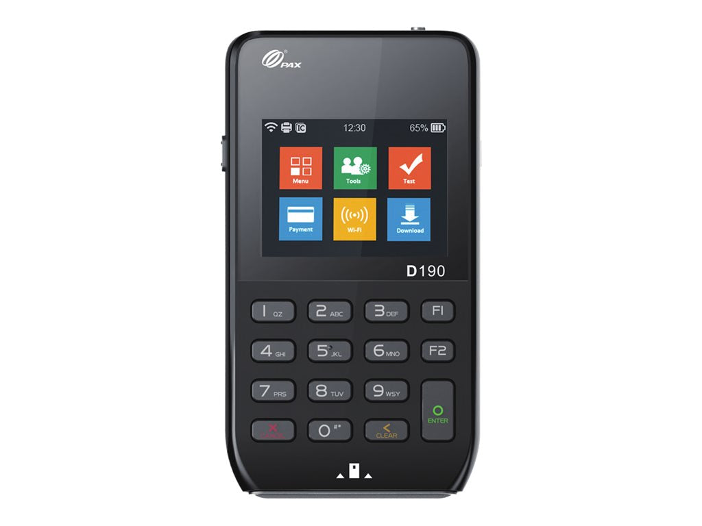 PAX D190 - Data collection terminal - Prolin - 128 MB - 2.4 color TFT (320 x 240) - Wi-Fi