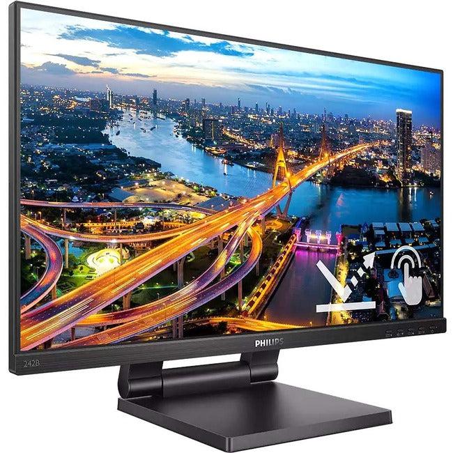 PHILIPS 242B1TC - 24 inch Touch Monitor, LED, FHD, VGA, DP, HDMI, 4 Year Manufacturer Warranty - 24" 213928-101,1077582533,Poly Blackwire BW3310 Headset"
