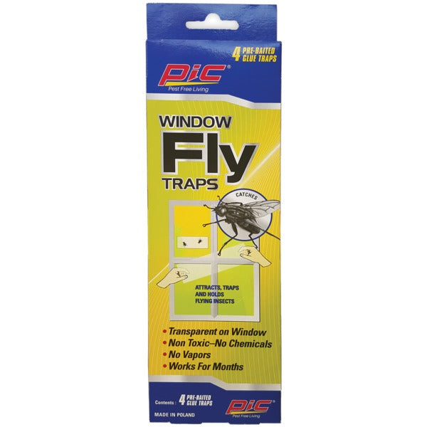 Window Light Trap PIC FTRP Window Fly Traps, 4 pk