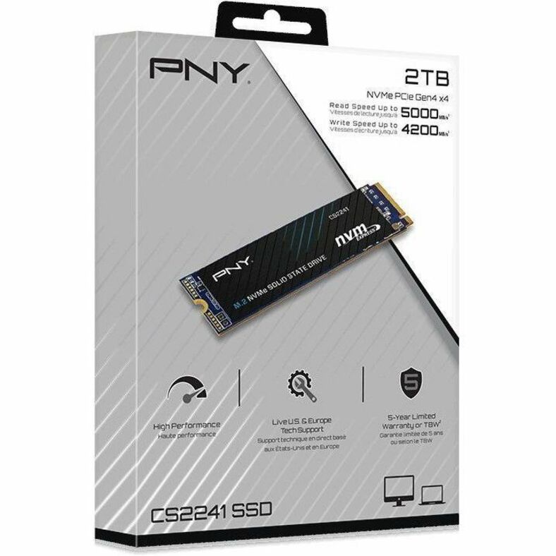 PNY CS2241 2 TB Solid State Drive - M.2 2280 Internal - PCI Express NVMe (PCI Express NVMe 4.0 x4)