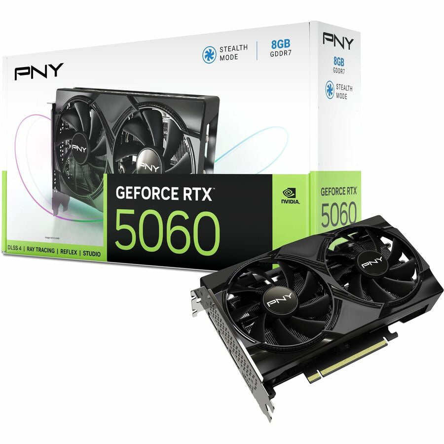 PNY GeForce RTX 5060 8GB Dual Fan GPU for High-Performance Gaming