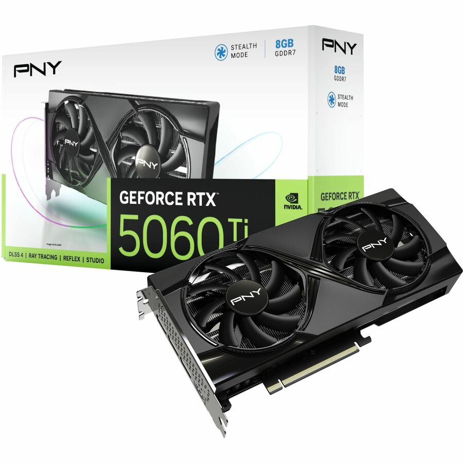 PNY GeForce RTX 5060 Ti 8GB Dual Fan GPU for Gaming & Creators