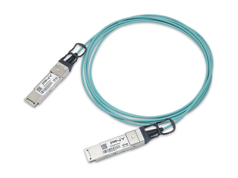 PNY NVIDIA Compatible - 200GBase-AOC InfiniBand cable - QSFP56 to QSFP56 - 30 m - fiber optic - Active Optical Cable (AOC) PFS1S00-H030V