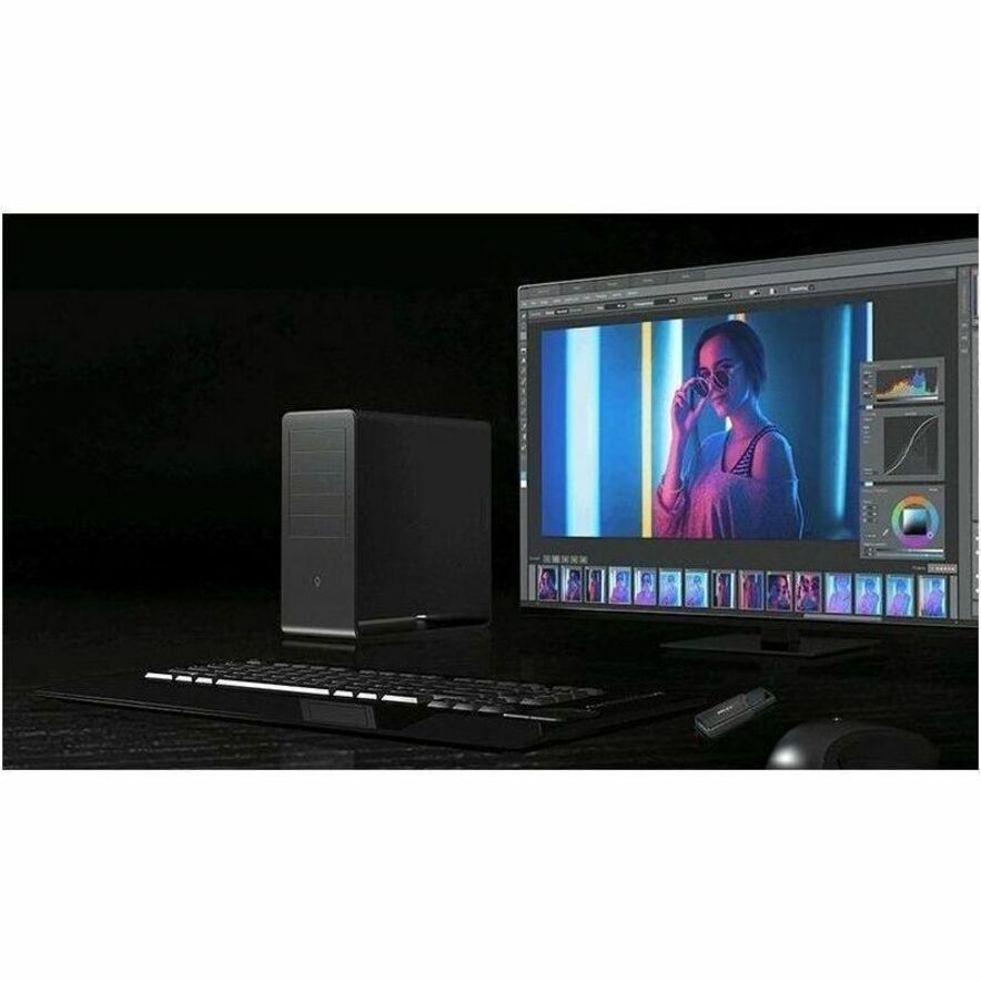 PNY PRO Elite V2 USB 3.2 Gen 2 Flash Drive - 256 GB - USB 3.2 (Gen 2) - 600 MB/s Read Spee