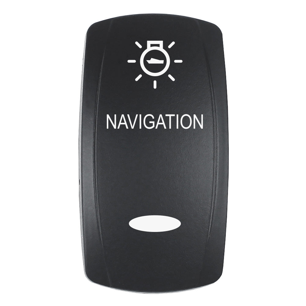 Pacer Actuator - 'NAVIGATION' f/V Series Contura Switches - Black - Laser Etched