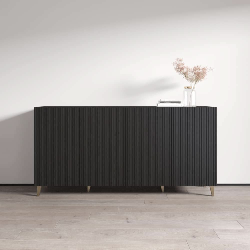 Pafos 75 Inch Sideboard Oak Matte Fronts For Dining Room