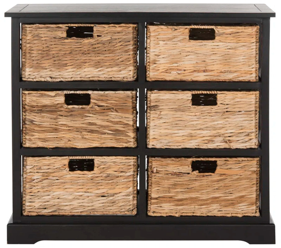 Painswick Solid Wood Six Drawer Accent Chest Coastal Finish