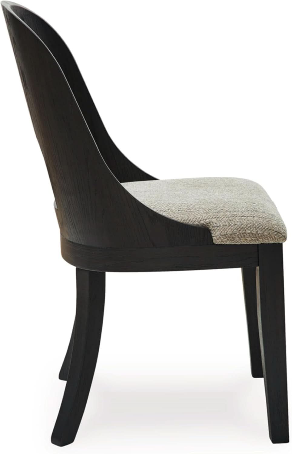 Pair Herringbone Dining Chair Black Gray For Kitchen