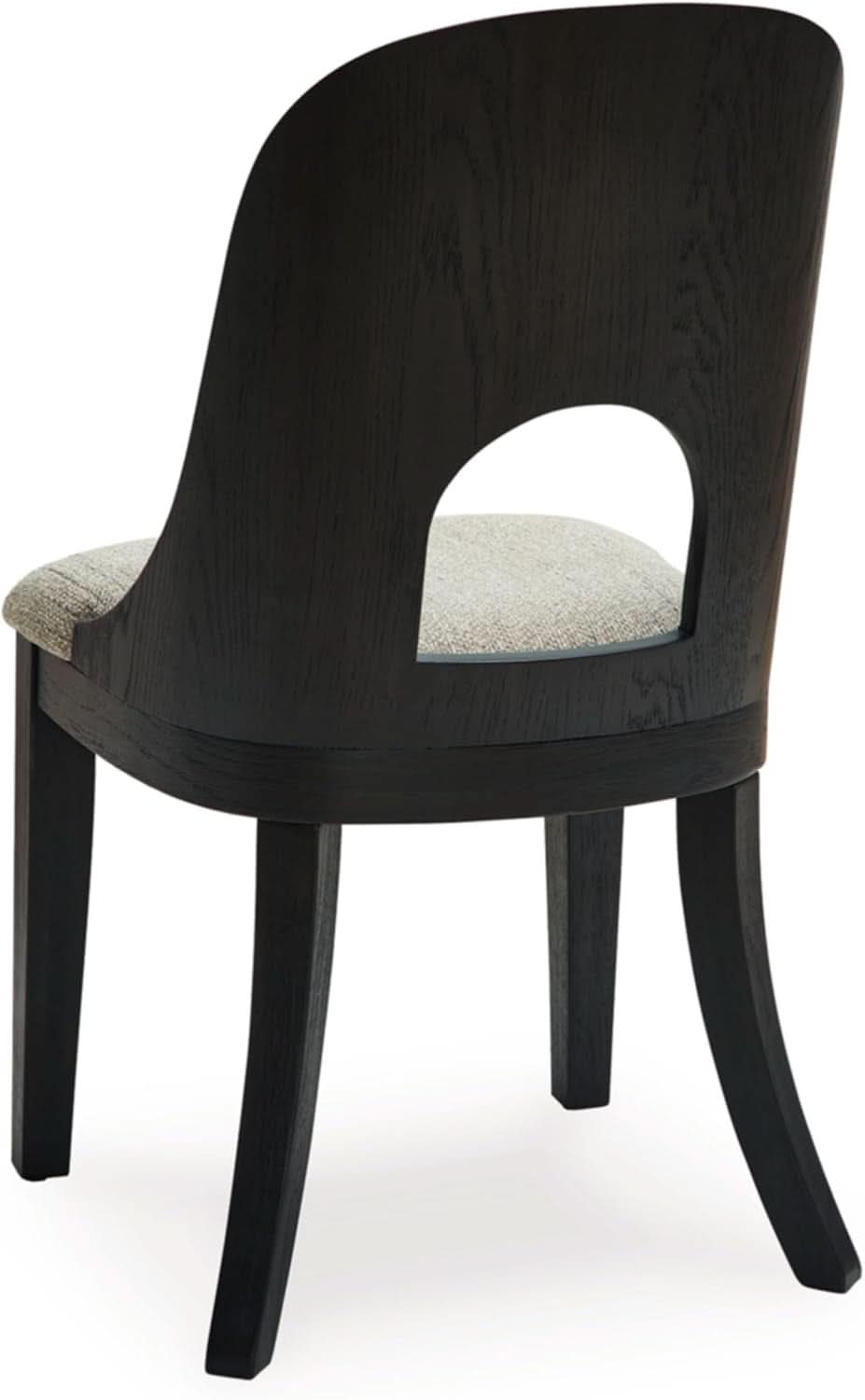 Pair Herringbone Dining Chair Black Gray For Kitchen