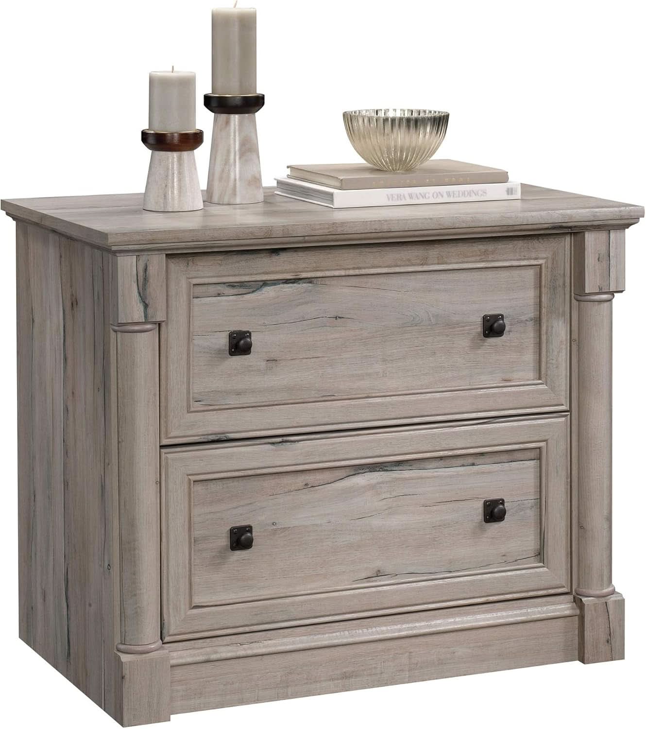 Palladia 2 Drawer File Cabinet Split Oak Finish Home Office