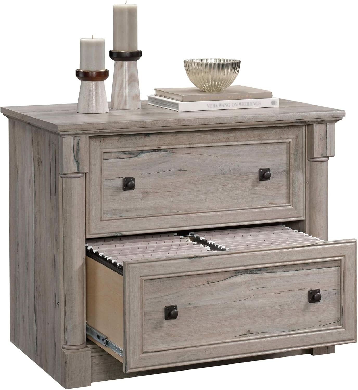 Palladia 2 Drawer File Cabinet Split Oak Finish Home Office